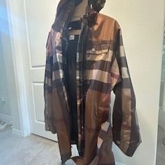 Burberry Dark Burch Jacket With Hood