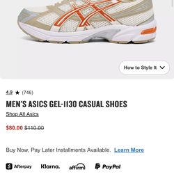 ASICS GEL 1130 orange cream