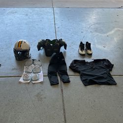 Full Football Set With Size 5 Cleats And Practice Jersey 