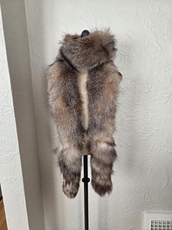 Crystal Fox Fur Boa Scarf Wrap Stole 86"