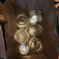 Free: Lot of Glass Jars and Candles