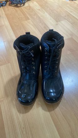 JustFab Evi cold weather duck boots, women’s size 9.5