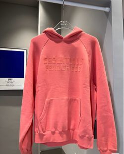 Essentials Hoodie Coral All Sizes