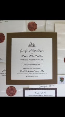 Wedding invitation