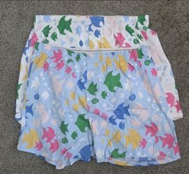 Vintage 90s/Y2K J.Crew Woven Boxer Shorts Set - Men's L 36-38 - Novelty Tropical