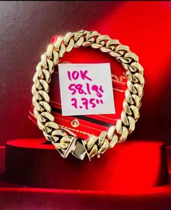 10K Solid Gold 🇨🇺 Links Bracelet 58.1Gr 7.75 Inches Long