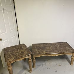 Coffee Table And End Table 