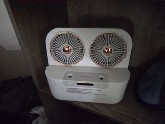 i-Star Dual Fan Portable Desktop Fan