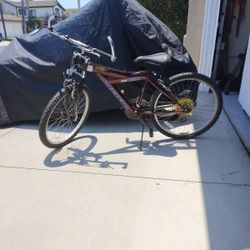 24 Inch, 21 Speed Mountain Bike 🚲. Just Need A Back Tire.  "Pacific 150, Over Drive System. 
