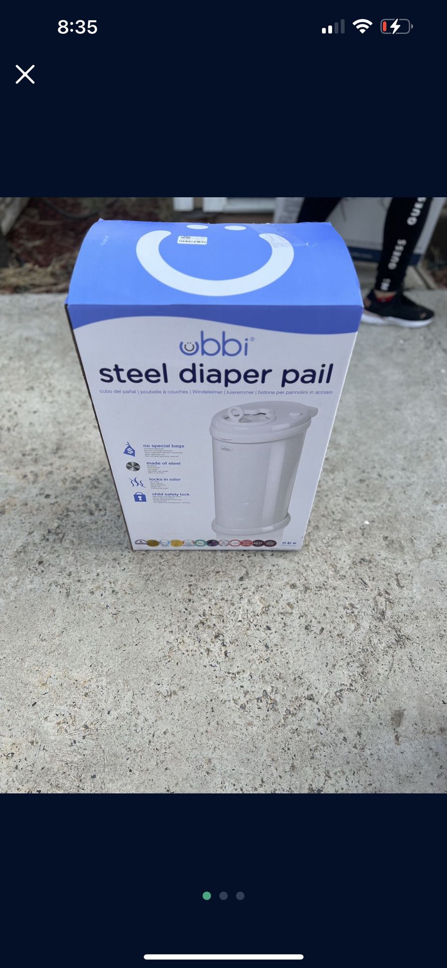 Steel Diaper Pail 