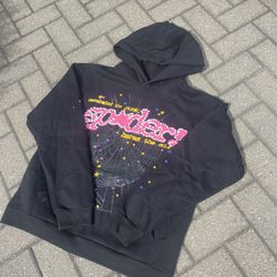 Black And Pink Spider Hoodie