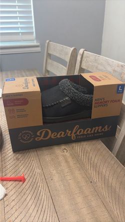 Men memory foam slippers size 11-12
