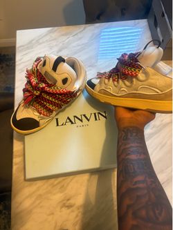 Lanvin curb sneakers