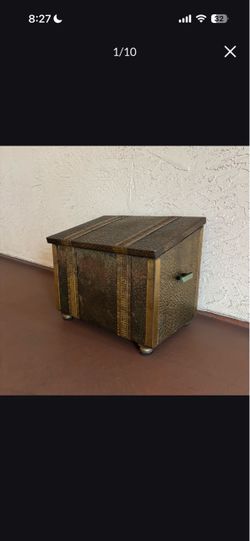 One Brass Fireside Box Chest