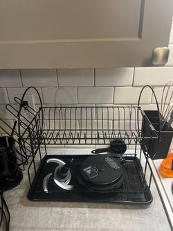 2-Tier Metal Dish Drying Rack