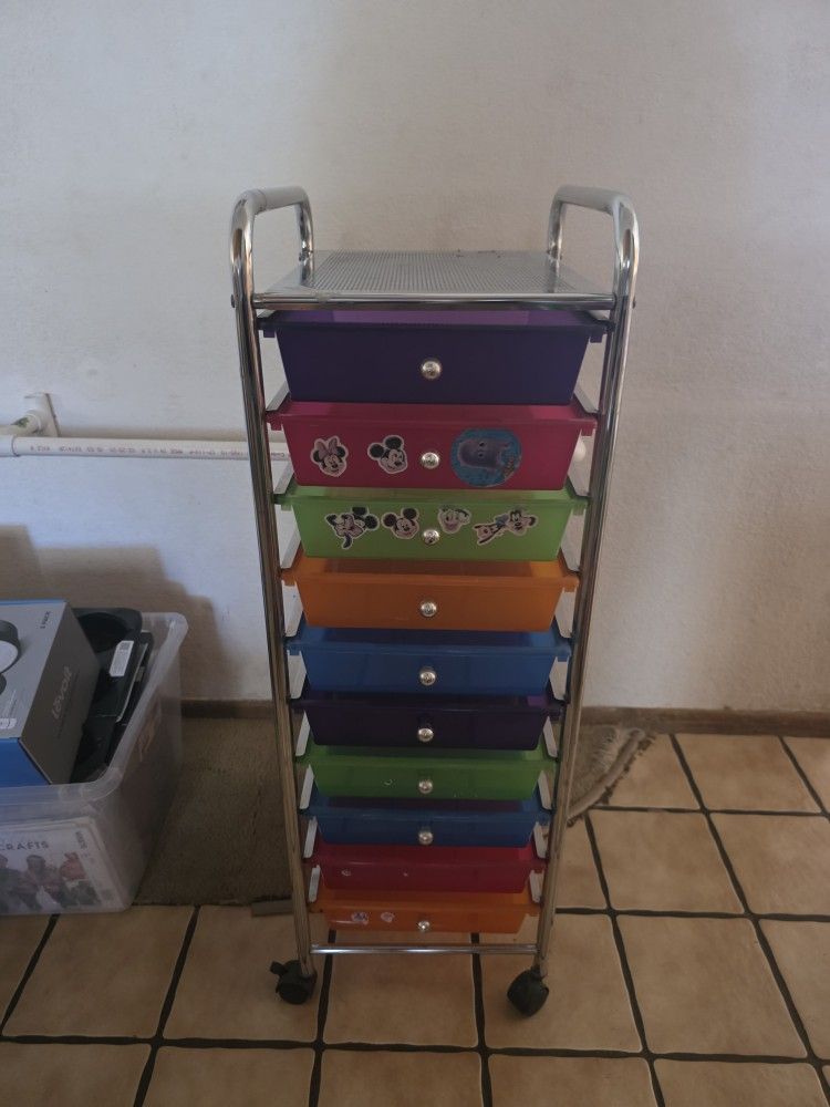 3 Rolling Storage Racks with Wheels