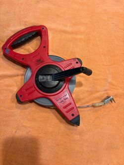100 ft Open Reel Long Tape Measure Nylon Clad Steel Tape