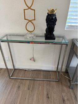 Glass Entry table