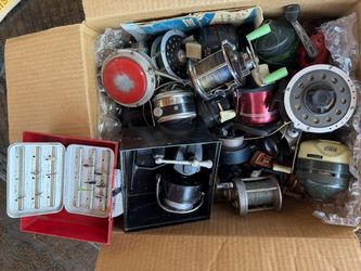Fishing Reels, Lures, Tackle Box