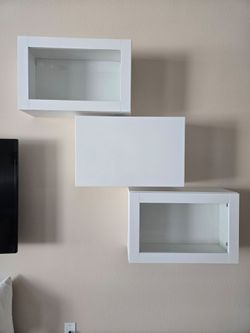 IKEA EKET Floating Wall Cabinets – Set of 3 – White – $135 OBO