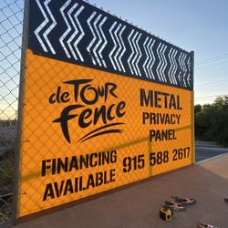 METAL PRIVACY FENCE PANELS 