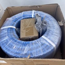 Air Line Kit, 1/2 in x 200 ft PEX-AL-PEX Blue Compressed Air Piping System with Brass Fittings