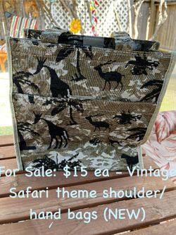 Vintage Safari Print Hand Bag and/or Purse