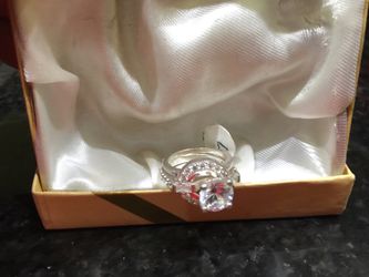 Two rings in one Genuine Silver Size 7