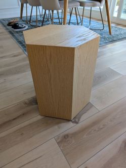 Modern geometric end table