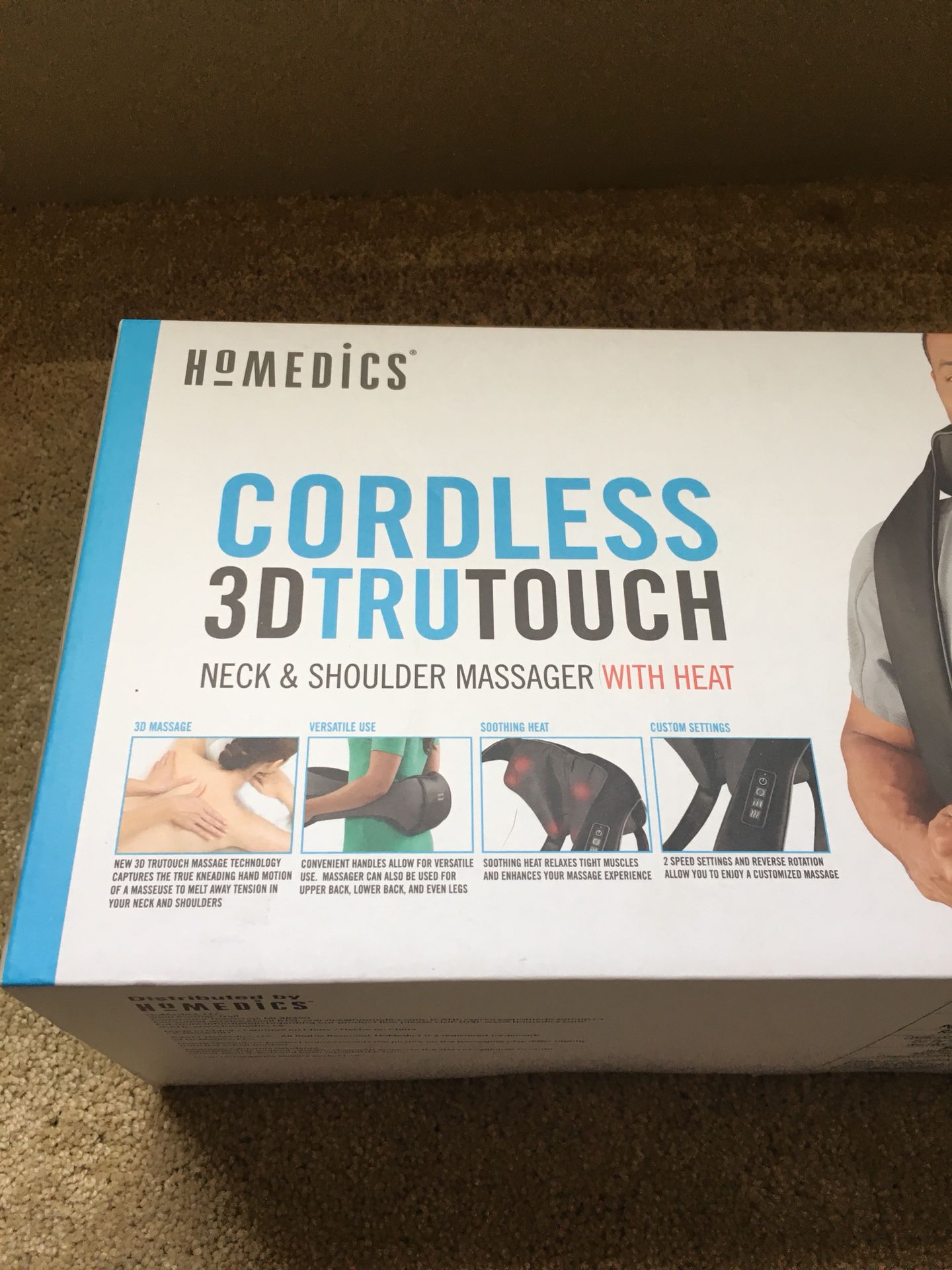 Brand New Homedics Cordless 3D Trutouch Neck and Shoulder Massager with  Heat for Sale in Scottsdale, AZ - OfferUp
