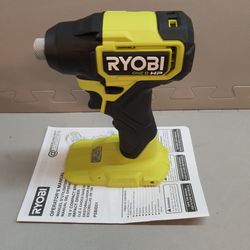 Ryobi 18v Compact Brushless 1/4" Hex Impact Driver. Brand new. Tool only. Does not include battery.