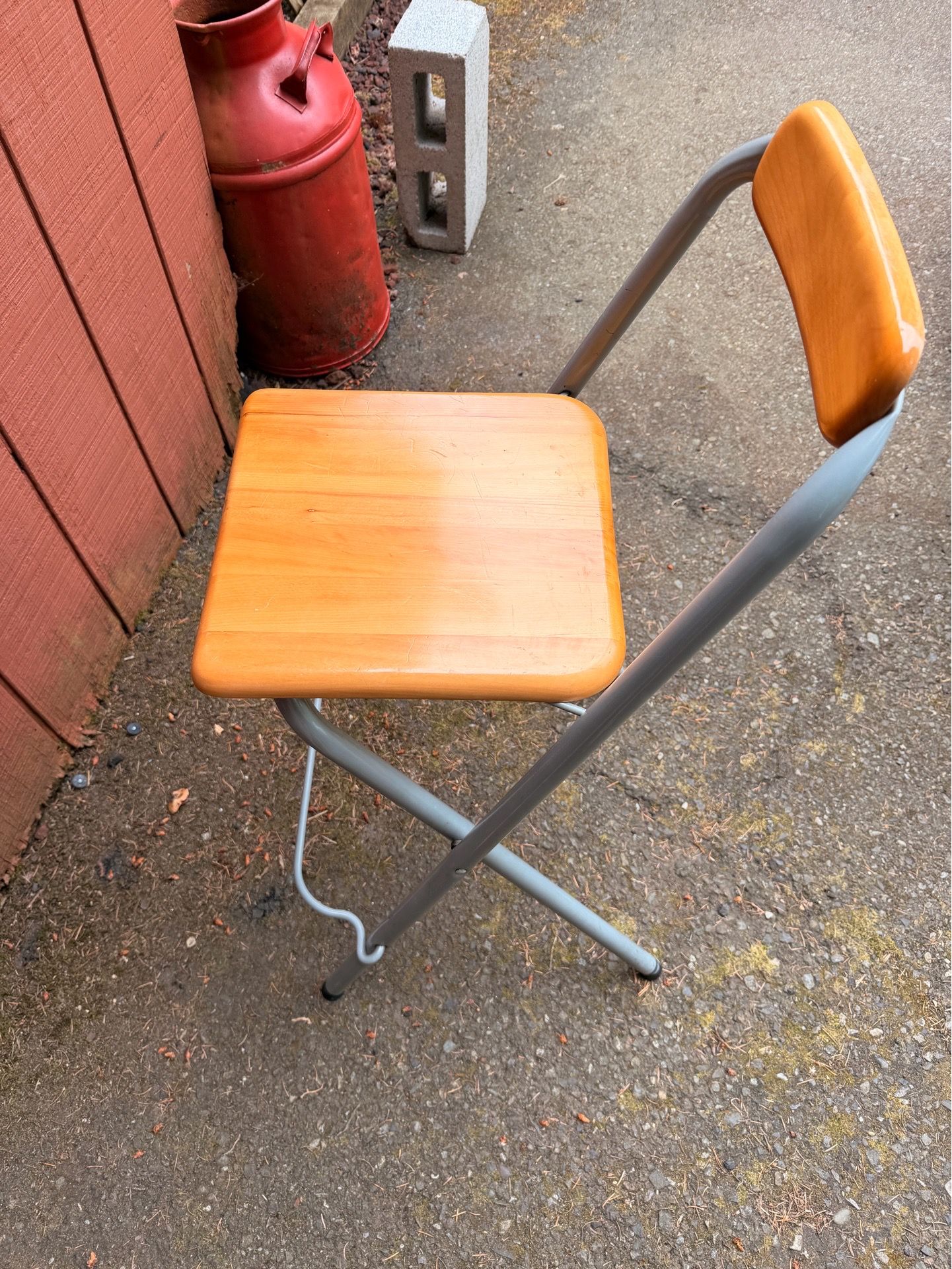 Ikea Dennis bar height stools with back
