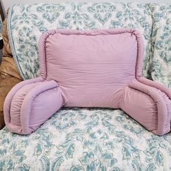 Barely used, backrest for reading, TV.  Bed rest pillow with arms for sitting in bed, couch/sofa.