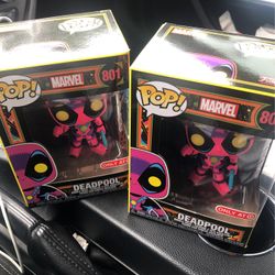 Brand New Dead Pool Black Light Pops