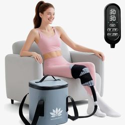 Ice Machine for Knee Shoulder Hip After Surgery w/Compression, Cold Therapy Machine for Knee Replacement, Cryotherapy for Post Surgery Recovery, Ice T