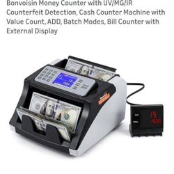 Bonvoisin Money Counter with UV/MG/IR Counterfeit Detection,