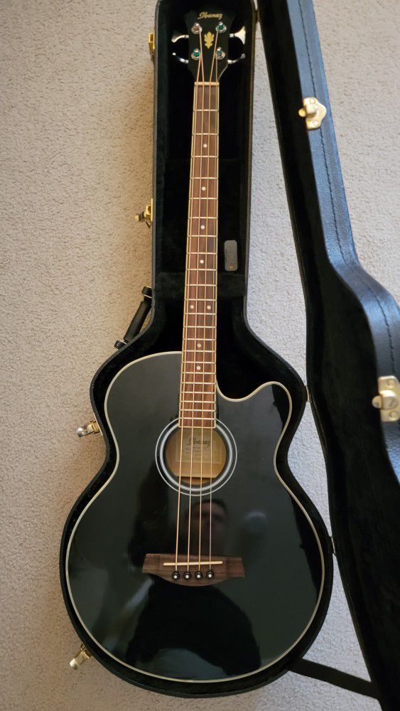 Ibanez AEB5E Acoustic Electric Bass Guitar with Case