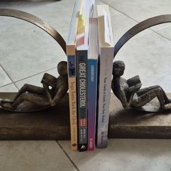 Reading Bookends-Brass