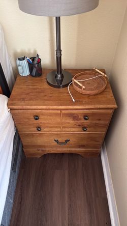 Two Drawer Side Table