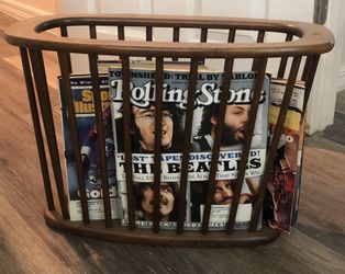 Mid century modern magazine holder
