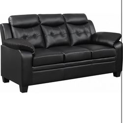Coaster Home Furnishings Finley Tufted Upholstered Sofa Black