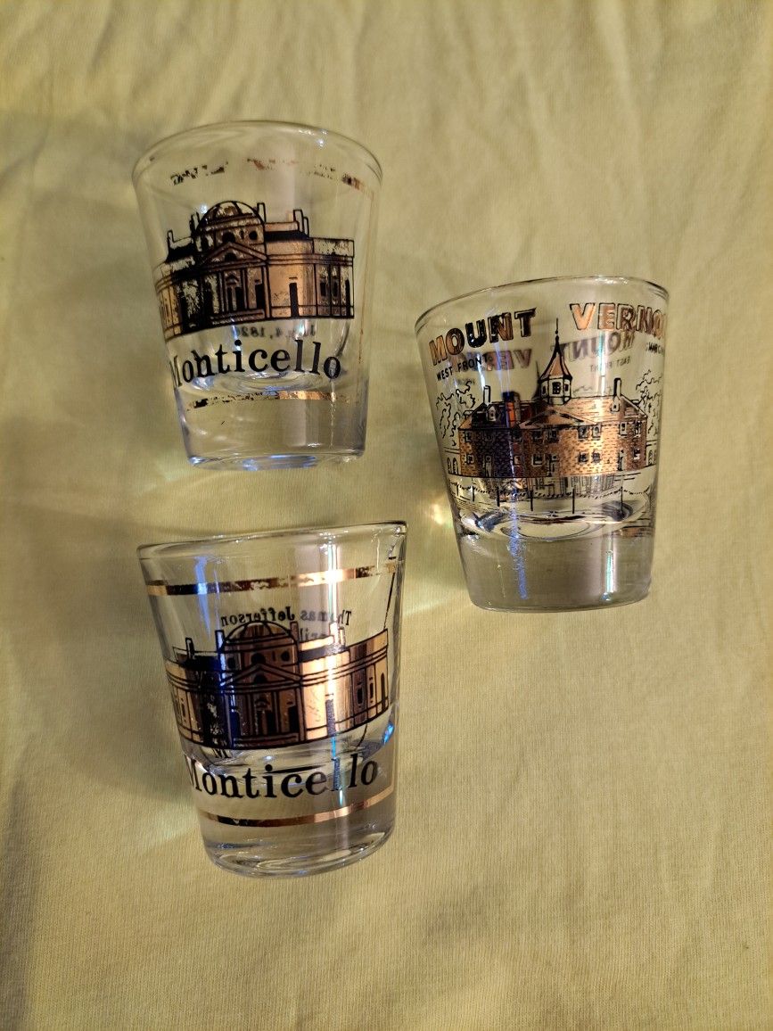 USA History Collector Shot Glasses