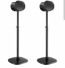 Perlegear Speaker Stand Pair for Sonos Era 300 Adjustable Height 33-42” Black