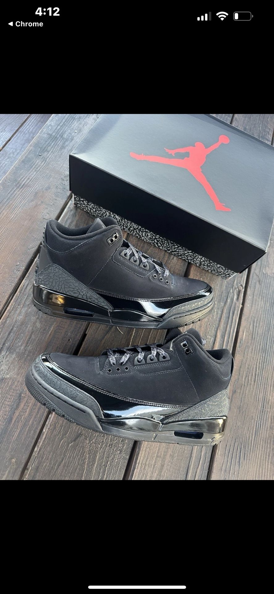 Black Cats Jordan’ 3s Brand New 