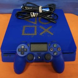 Sony PlayStation 4 Slim PS4 CUH-2115B Blue Days Of Play 1TB Gaming Console