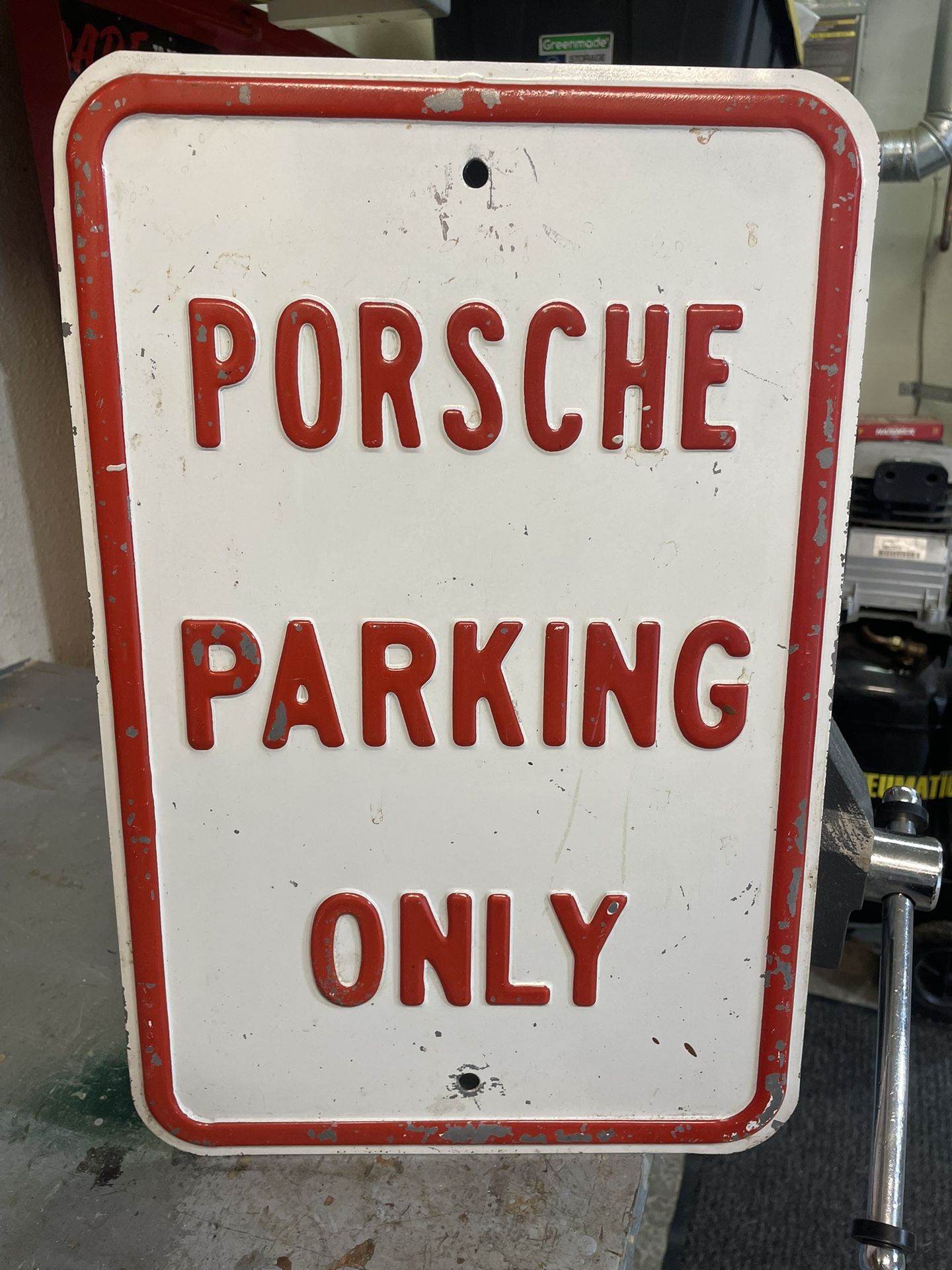 German Import Parking Sign