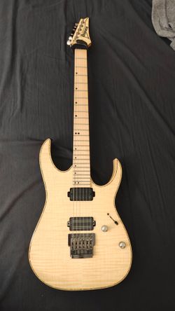 Ibanez RG721MFMA (Bare knuckle Black Hawk on bridge)