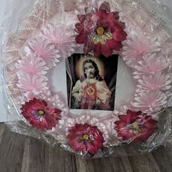 Jesus Floral Wreath $20