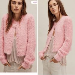 NWT Free People Celeste Pink Cardigan