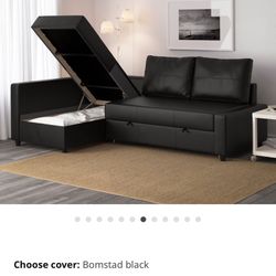 Ikea pull out and storage couch 